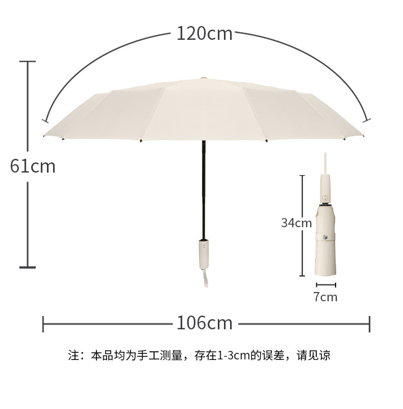 包邮雨伞自动全24骨晴雨两用折叠伞加大加厚加固晴雨伞批发定制详情30