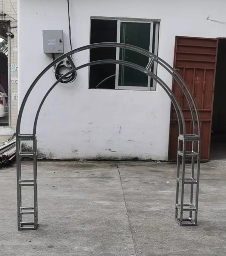 圆形桁架半圆弧形拱门婚庆背景架铁艺异形行架圆环镀锌铁架子厂家详情11
