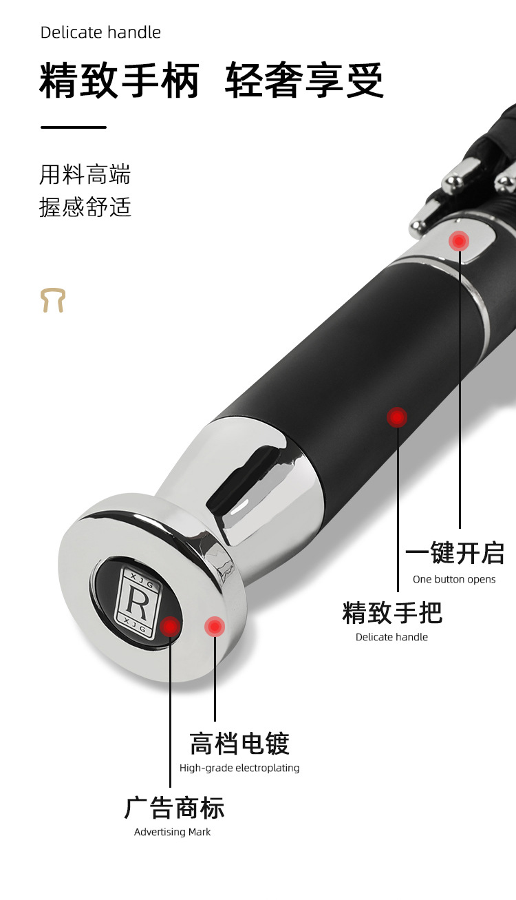 好神奇一代高端贵宾商务防水套雨伞晴雨两用防紫外线伞厂家批发详情3