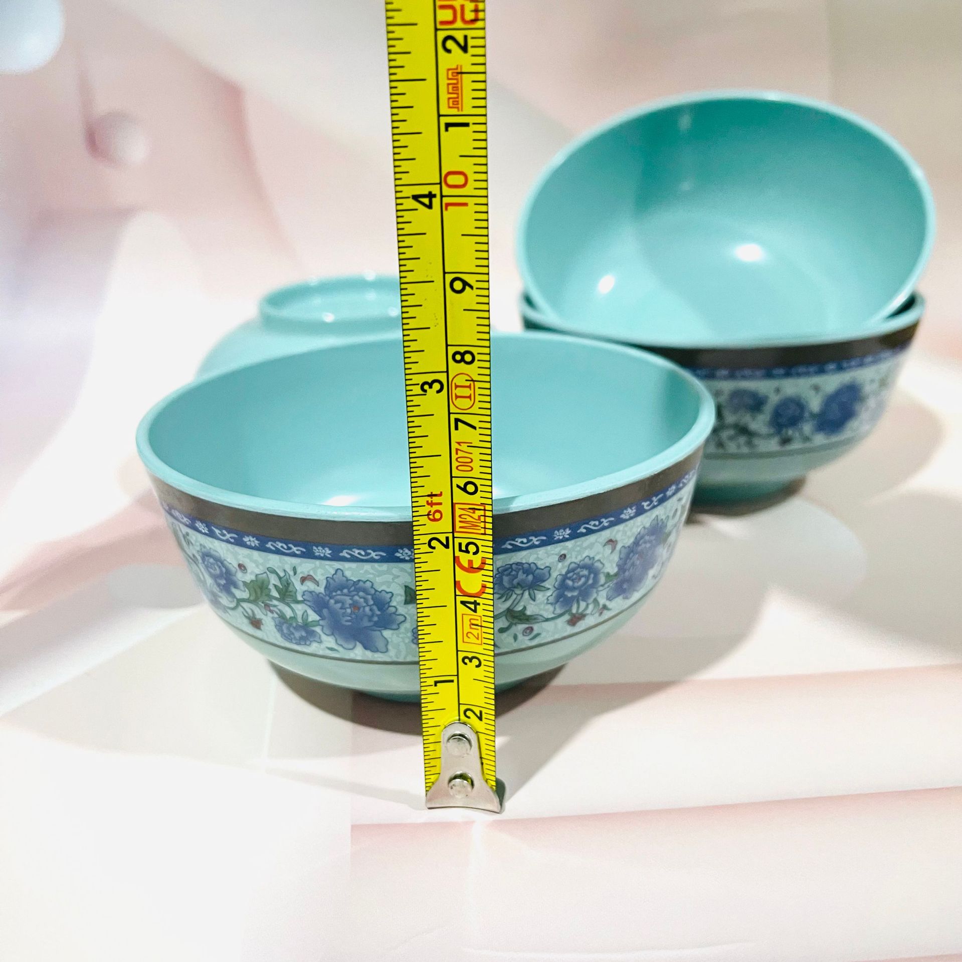 【 Zone 3-10 】B1045 blue and white porcelain bowl 480 yuan per box, blue and white porcelain melamine rice bowl, household, hotel and restaurant, commercial bowl, restaurant and cafeteria bowl, round bowl, wholesale 1 yuan pic 1