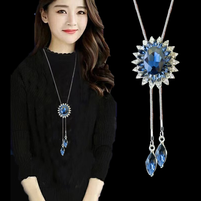 跨境合金毛衣链女高级感轻奢长项链时尚百搭流苏秋冬服装配饰挂件详情13