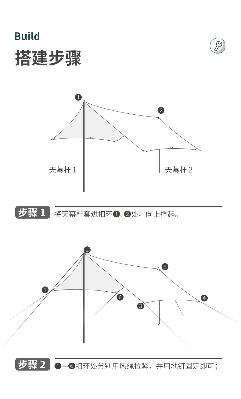 露营天幕户外野营帐篷便携防雨防晒涂银批发野餐遮阳棚防晒隔热详情12