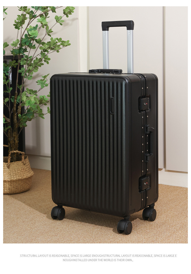 行李箱26寸铝框款20寸旅行箱万向轮学生结实耐用行李箱24寸拉杆箱详情29