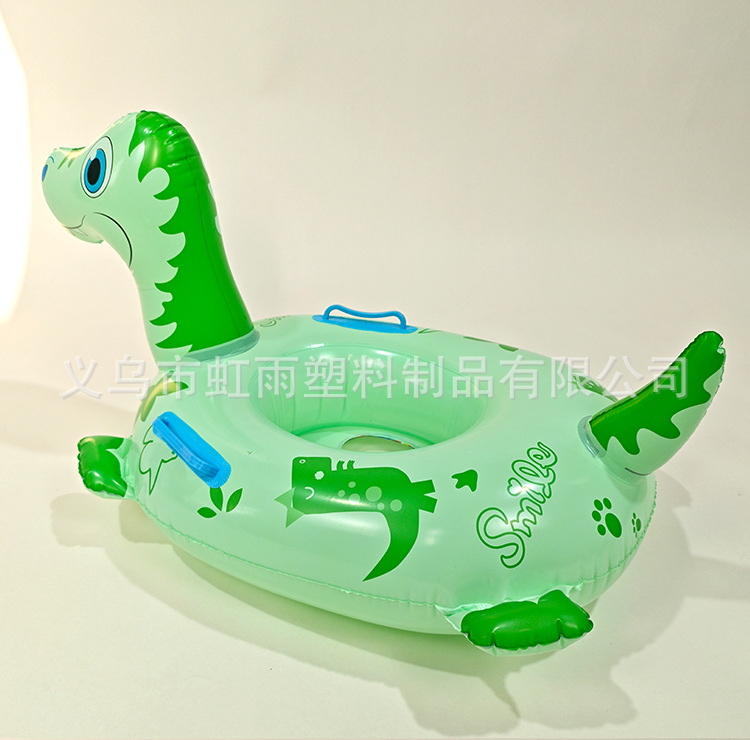 新款现货动物坐圈儿童游泳圈 恐龙坐艇卡通坐骑圈 带把手水上泳圈详情4