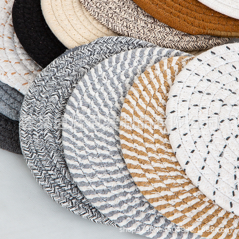 碗垫隔热餐垫圆形麻编织杯垫隔热盘垫装饰道具垫子家用防烫锅垫详情24