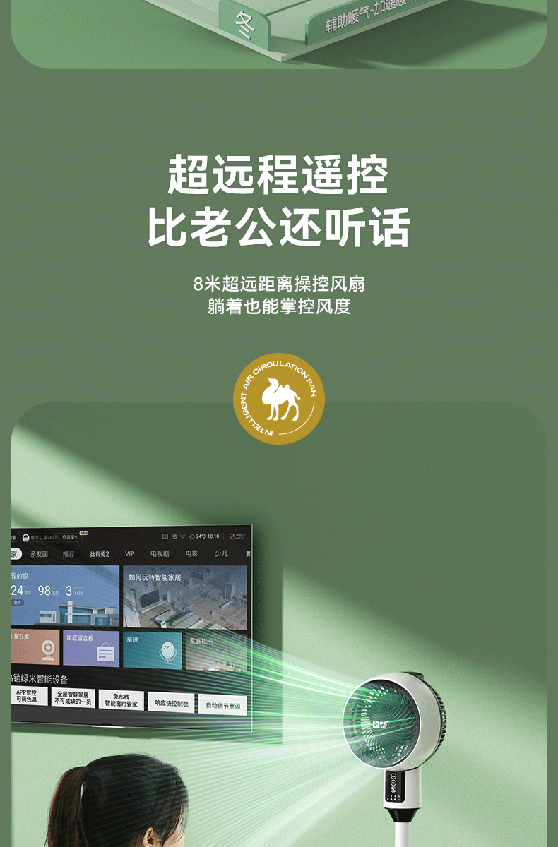 骆驼空气循环扇家用语音遥控对流落地扇静音台地两用电风扇一件发空气循环扇循环空气扇	空气循环扇超静音	空气循环电风扇	详情15