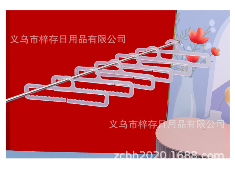 Factory direct sales and wholesale of plastic hooks, wavy opening scarf racks, towel hooks, silk scarves, supermarket display clothes hanger hooks pic 12