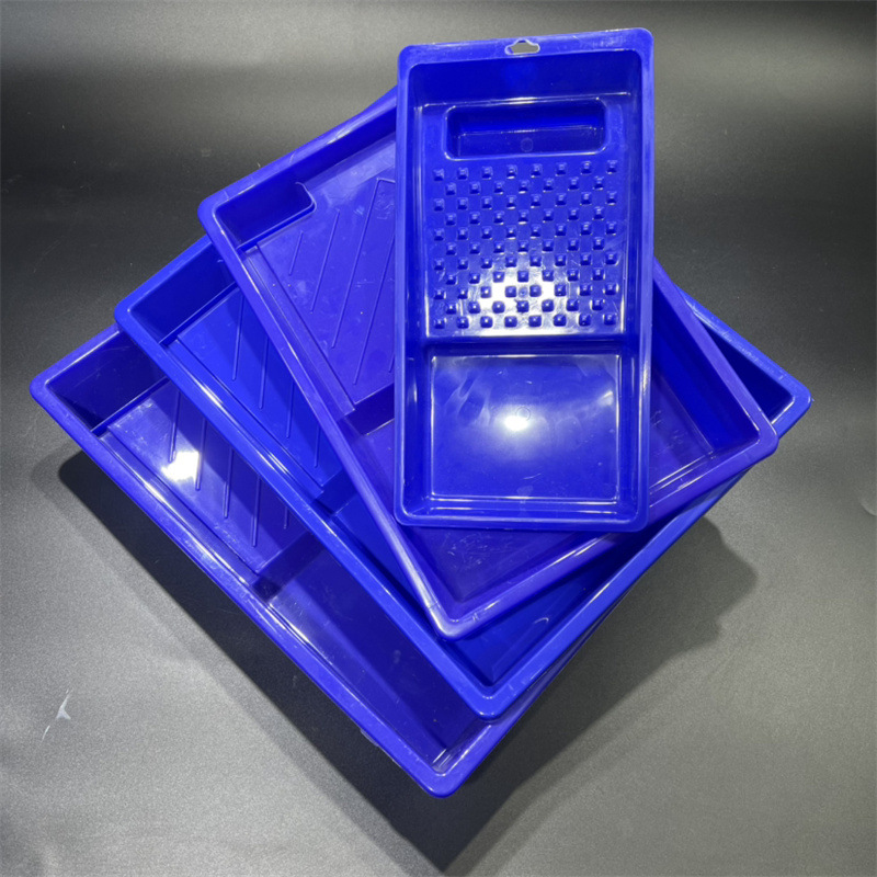 9-inch blue paint latex paint tray, thickened plastic tray, large-capacity wall painting wonder, roller painting tray pic 18