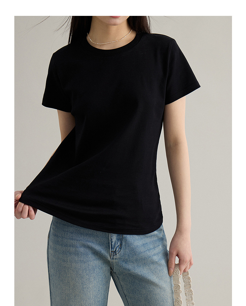 【 Blockbuster B: Super Comfortable Double-collar T-shirt with Upgraded Fabric 】 Spring short-sleeved T-shirt pic 23