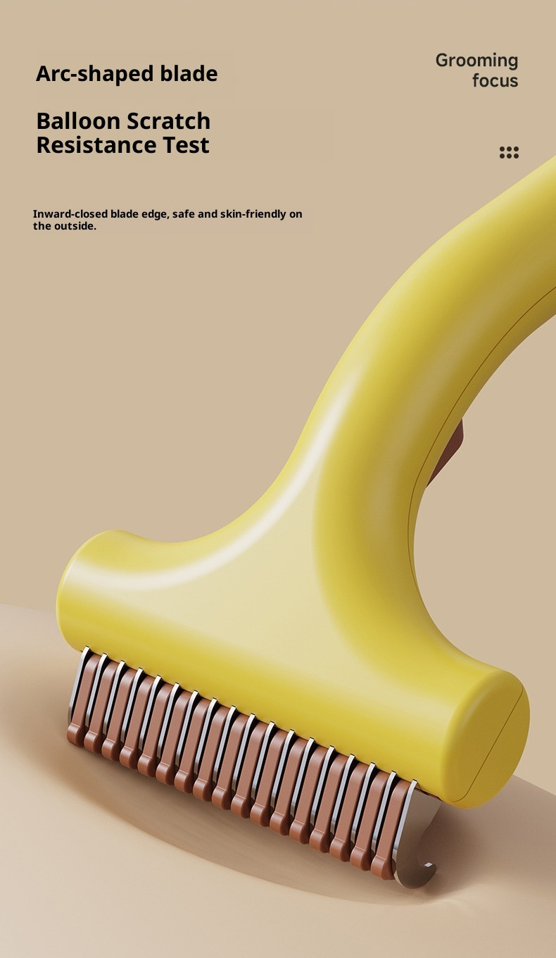 Cross-border pet knot comb, cat comb, floating hair removal comb, beauty hair removal, one-click floating hair removal comb, pet comb pic 9