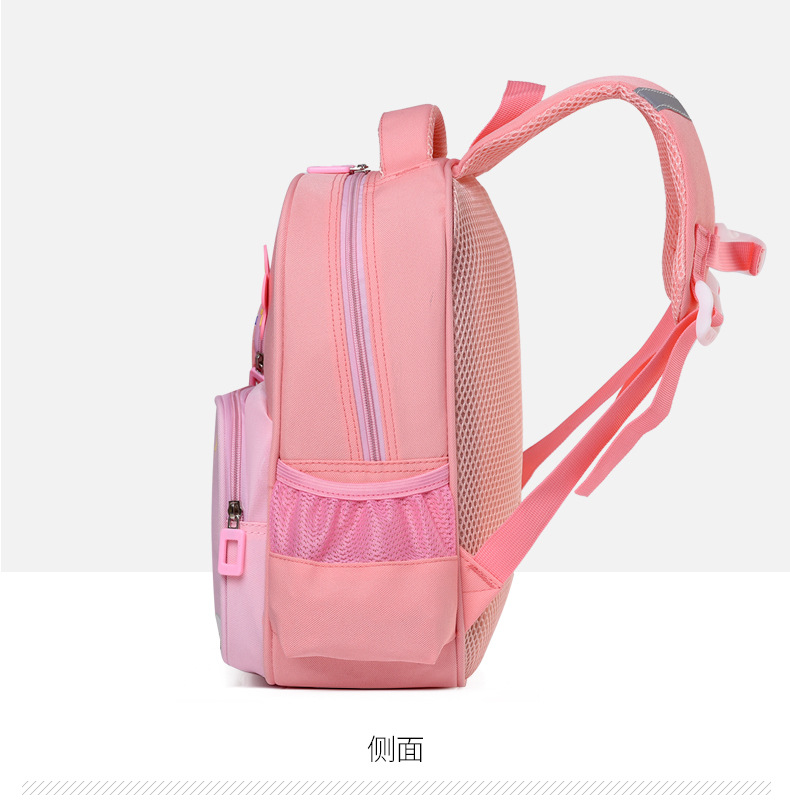 小学生书包卡通库洛米一二年级萌娃双肩背包耐脏护脊减压儿童背包详情11