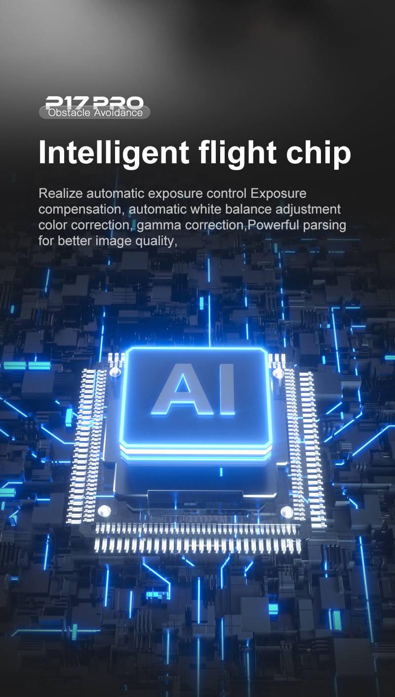 The cross-border new product P17 carbon fiber drone features a brushless motor, GPS positioning, intelligent obstacle avoidance, and high-definition aerial photography with dual lenses pic 28