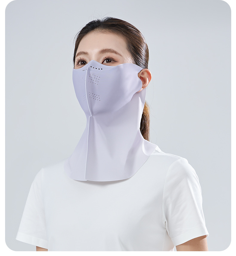夏季爆款防晒面罩防紫外线冰丝防晒面纱脸基尼女透气护眼防晒口罩详情18