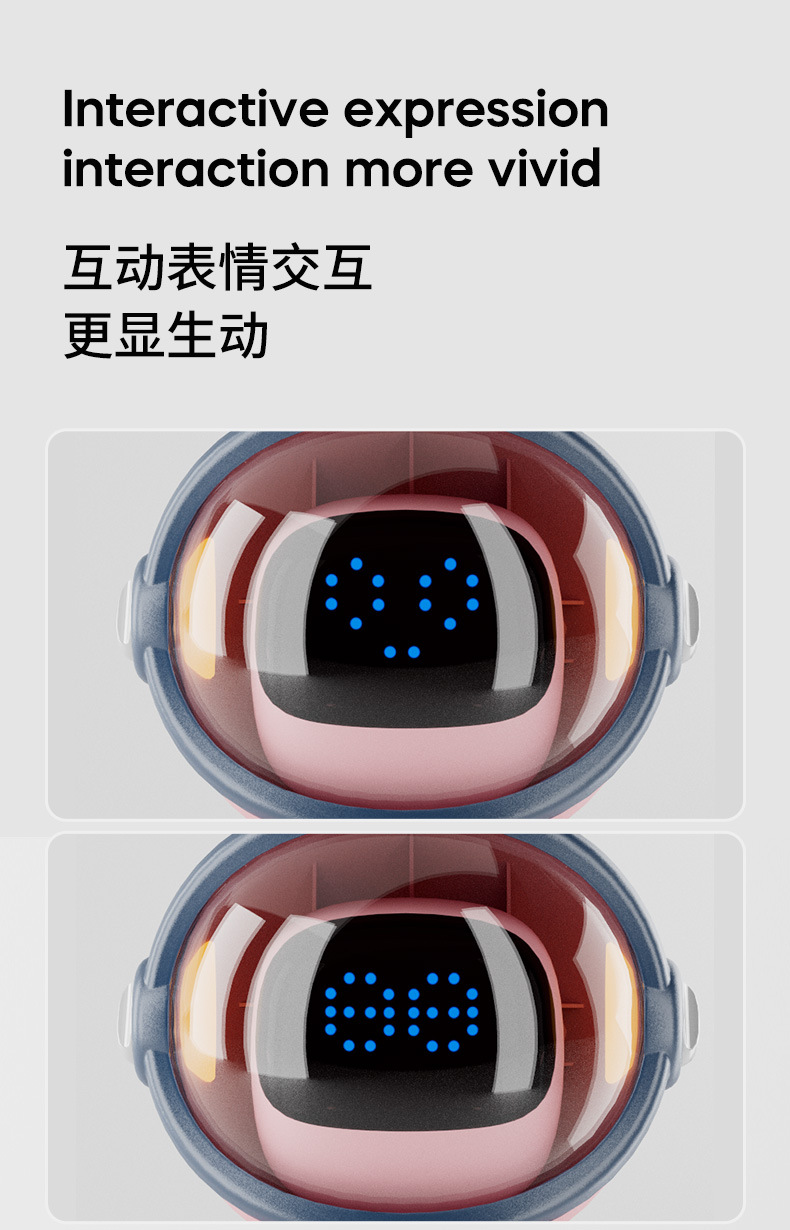 The intelligent AI large model Doubao DeepSeek astronaut speaker, Bluetooth TF card clock, alarm clock and multi-functional speaker pic 13