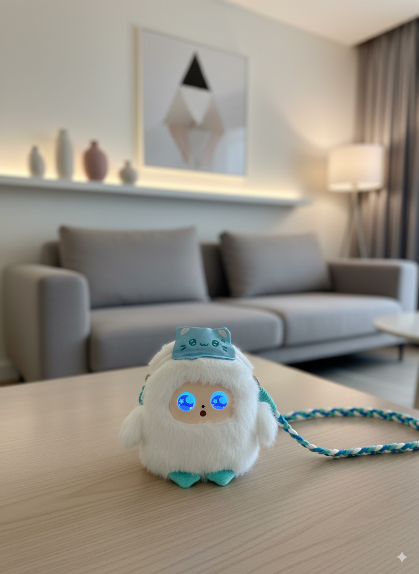Jopark抱抱兜兜AI智能玩具陪伴互动安抚玩偶百搭背包斜跨单肩包包详情13
