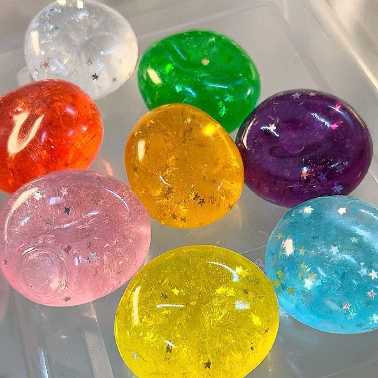 小红书同款彩色星星波珠mini手作球肌无力凡士林感工艺品礼品水晶装饰详情1
