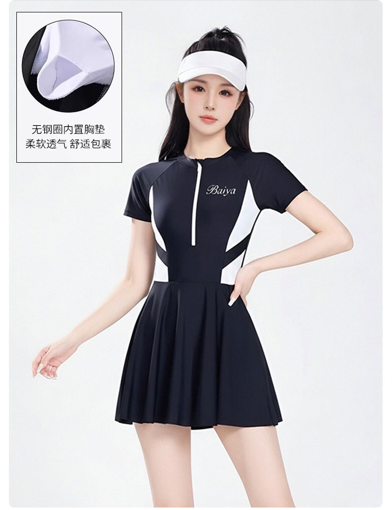 The latest bestseller in 2026, a conservative, slimming and sexy one-piece halter suit for hot spring soaking, a high-end sleeveless swimsuit for women in Thailand, 125527 pic 9