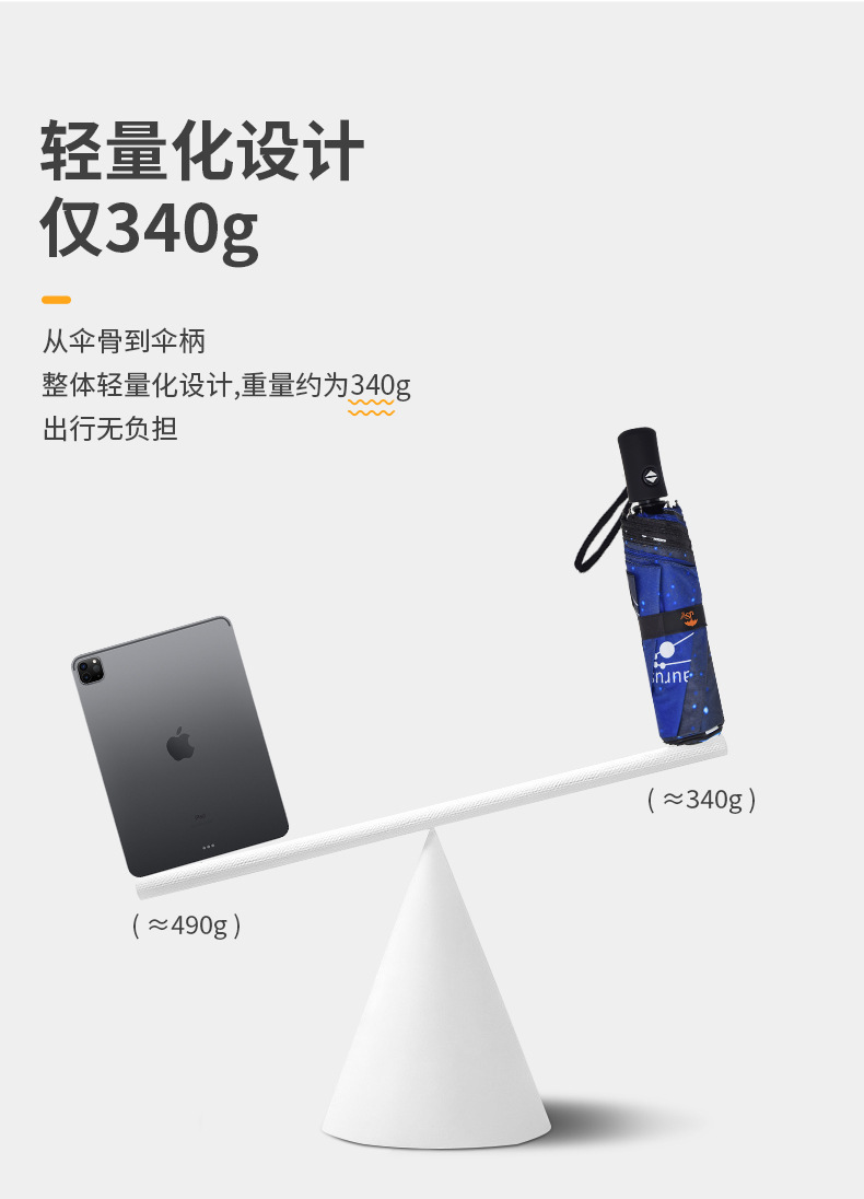 Fully automatic 8-bone outdoor umbrella, all-weather umbrella, umbrella for sun protection, automatic black rubber umbrella, folding umbrella pic 24