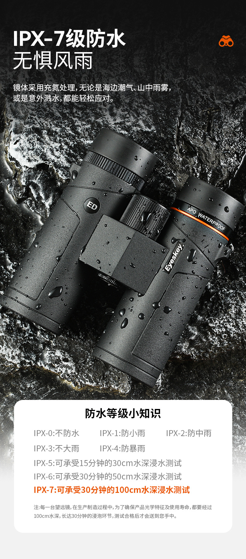 Aiski Yitian Series binoculars 27mm large eyepiece optical binoculars lanthanide ED lens binoculars pic 14