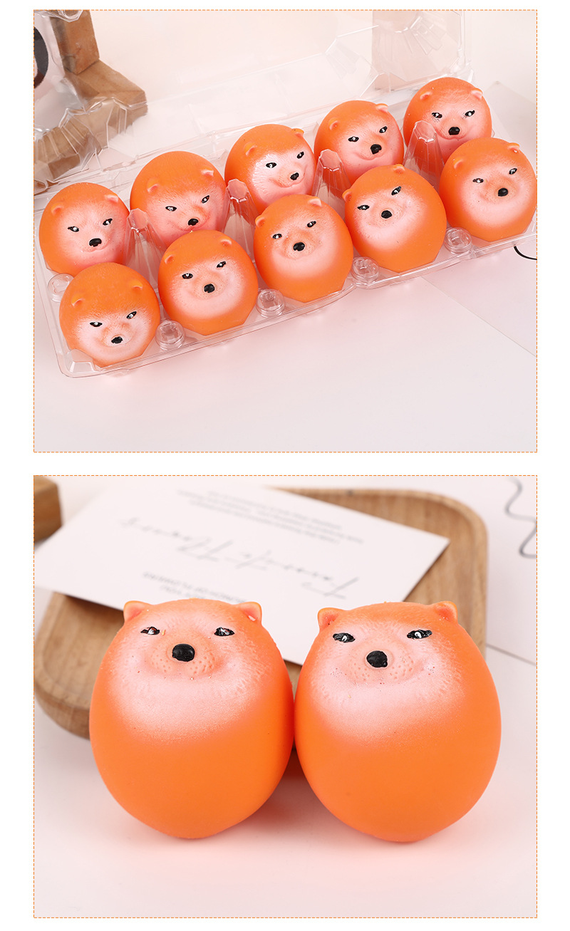 A popular creative Shiba Inu egg, a stress-relieving egg-shaped toy with a slow rebound and funny sand sculpture pic 10
