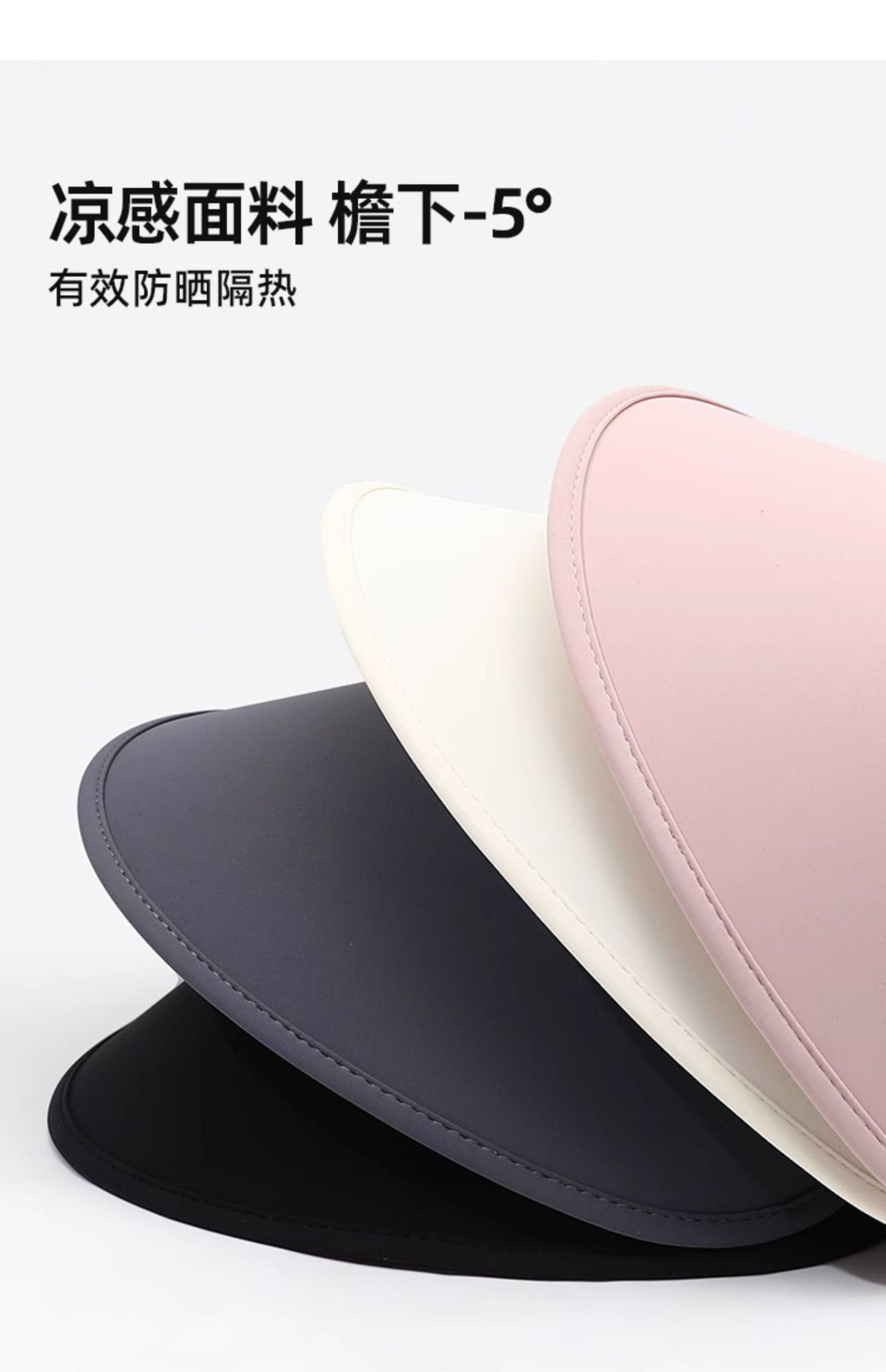 品牌【森多娜】遮阳帽 夏季防晒帽女款防紫外线加大帽檐空顶遮阳帽子uv冰丝太阳帽详情10