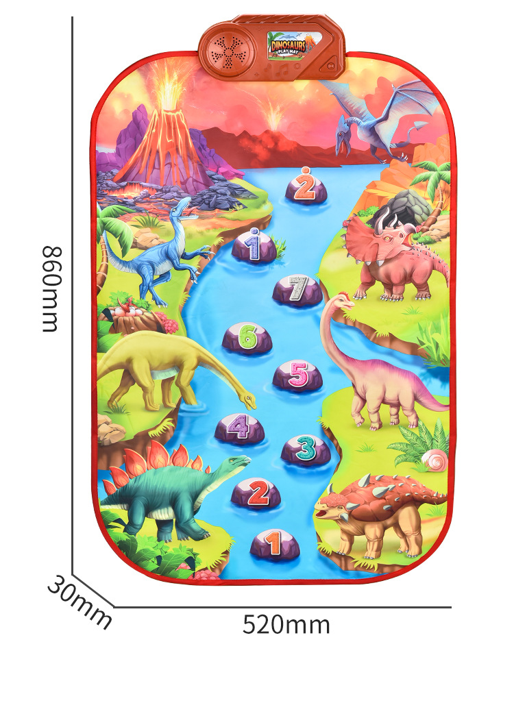 亚马逊跨境儿童多功能宝宝跳舞毯 游戏琴垫 婴童早教益智布类玩具垫 爬行垫游戏垫 宝宝学步必备玩具详情13