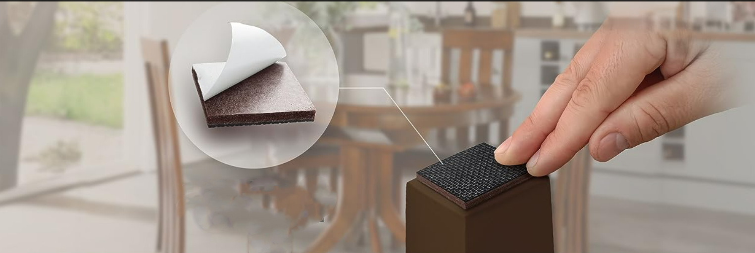 Anti-slip furniture pads, 16 high-end furniture grippers, self-adhesive rubber feet, furniture feet pic 3