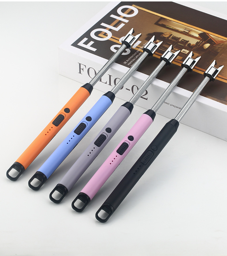 新款脉冲点火器电子充电打火机煤气灶香薰蜡烛点火棒多功能打火机详情11