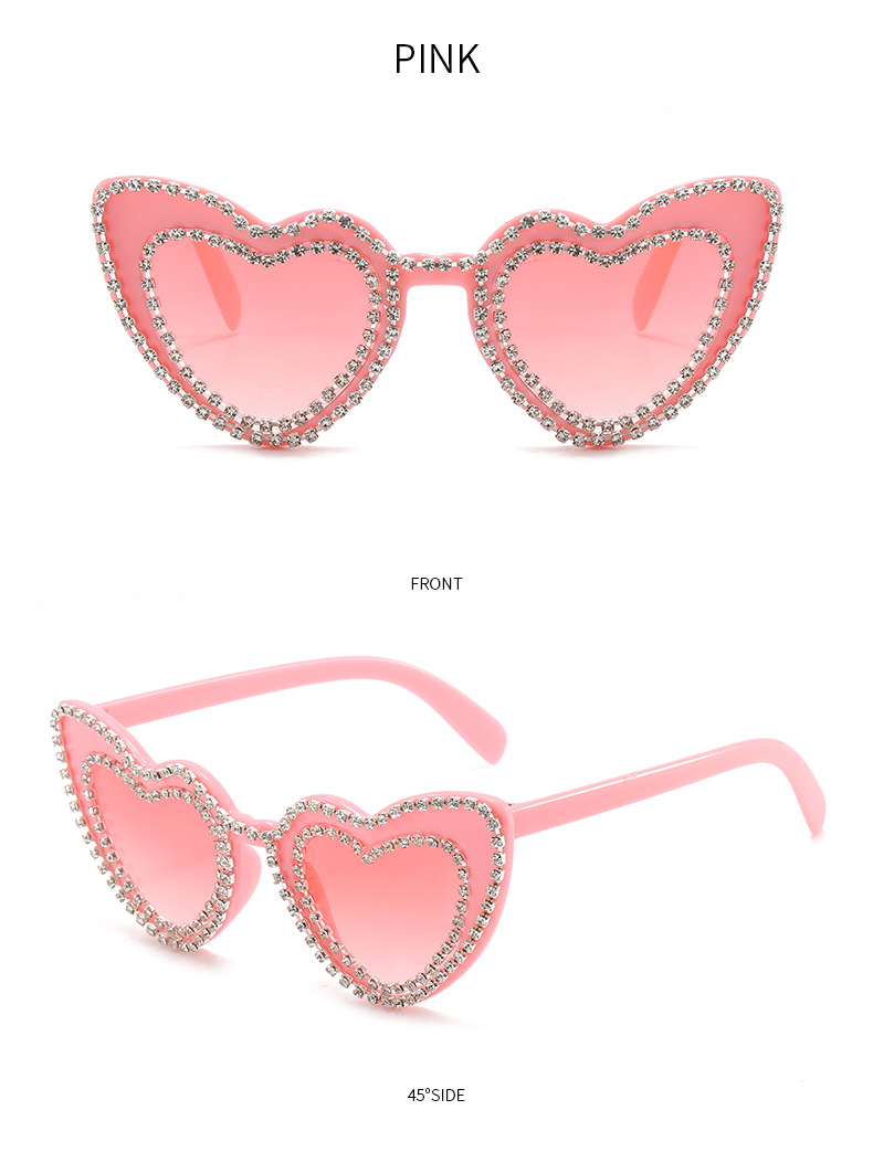 2024新款欧美爱心镶钻太阳镜桃心可爱素颜街拍墨镜跨境潮眼镜批发详情22