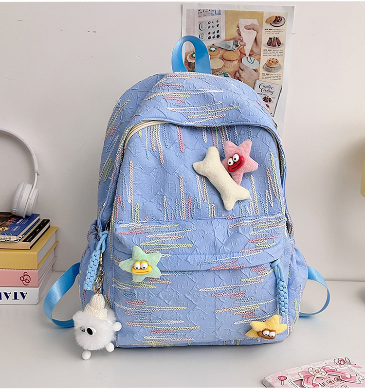 韩版书包高中生女高颜值可爱甜美背包女初中大学生电脑旅行双肩包详情20