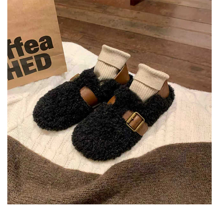 Warm and cozy plush slippers for women, winter home cotton slippers, warm and comfortable, anti-slip thick-soled plush slippers for women pic 44