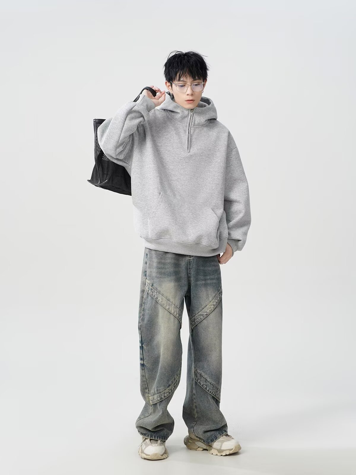  oversize casual versatile top fashion men's hoodie详情21