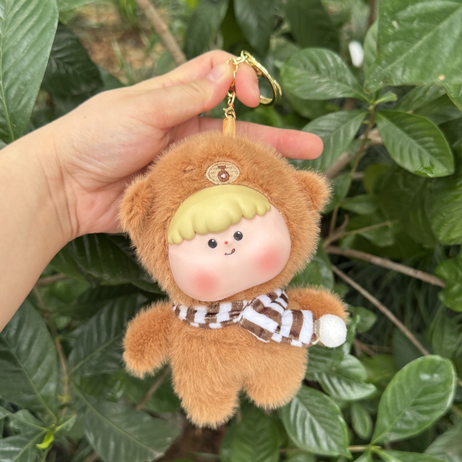 新款超可爱搪胶水果崽崽萌宠毛绒玩偶公仔挂件包包钥匙扣挂饰批发详情40