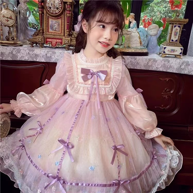 女童洛丽塔公主裙春装2024新款洋气儿童蓬蓬网纱连衣裙女孩生日裙详情10