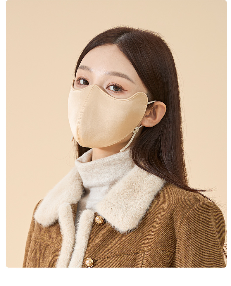 秋冬真丝保暖口罩透气护眼角防寒防风面罩桑蚕丝脸罩全脸防护遮阳详情22