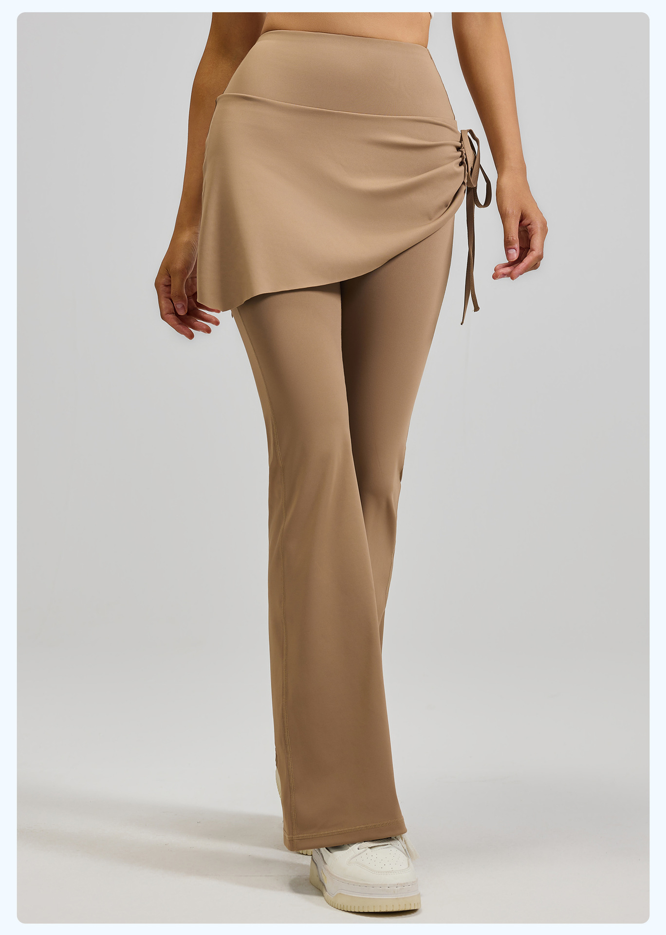 New wrinkled flared skirt pants, two sets of high-waisted, hip-lifting, slightly flared yoga pants for women pic 21