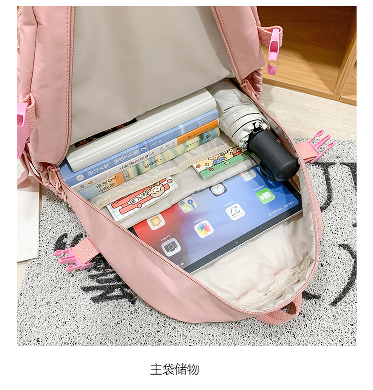 日系初高中生双肩包潮牌可爱小学生书包 韩版原宿ins风通勤背包女详情50