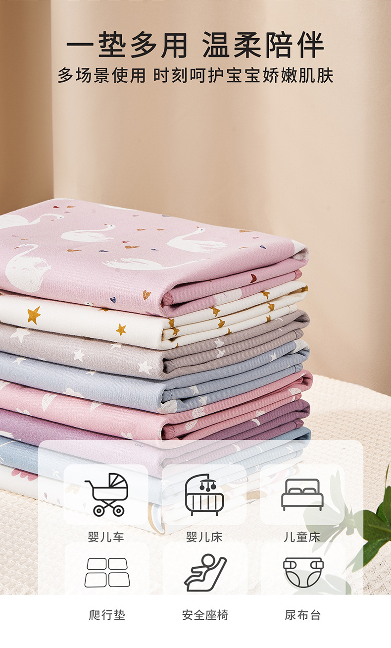 隔尿床垫婴儿防水全棉透气宝宝戒尿不湿姨妈垫生理期床垫详情3