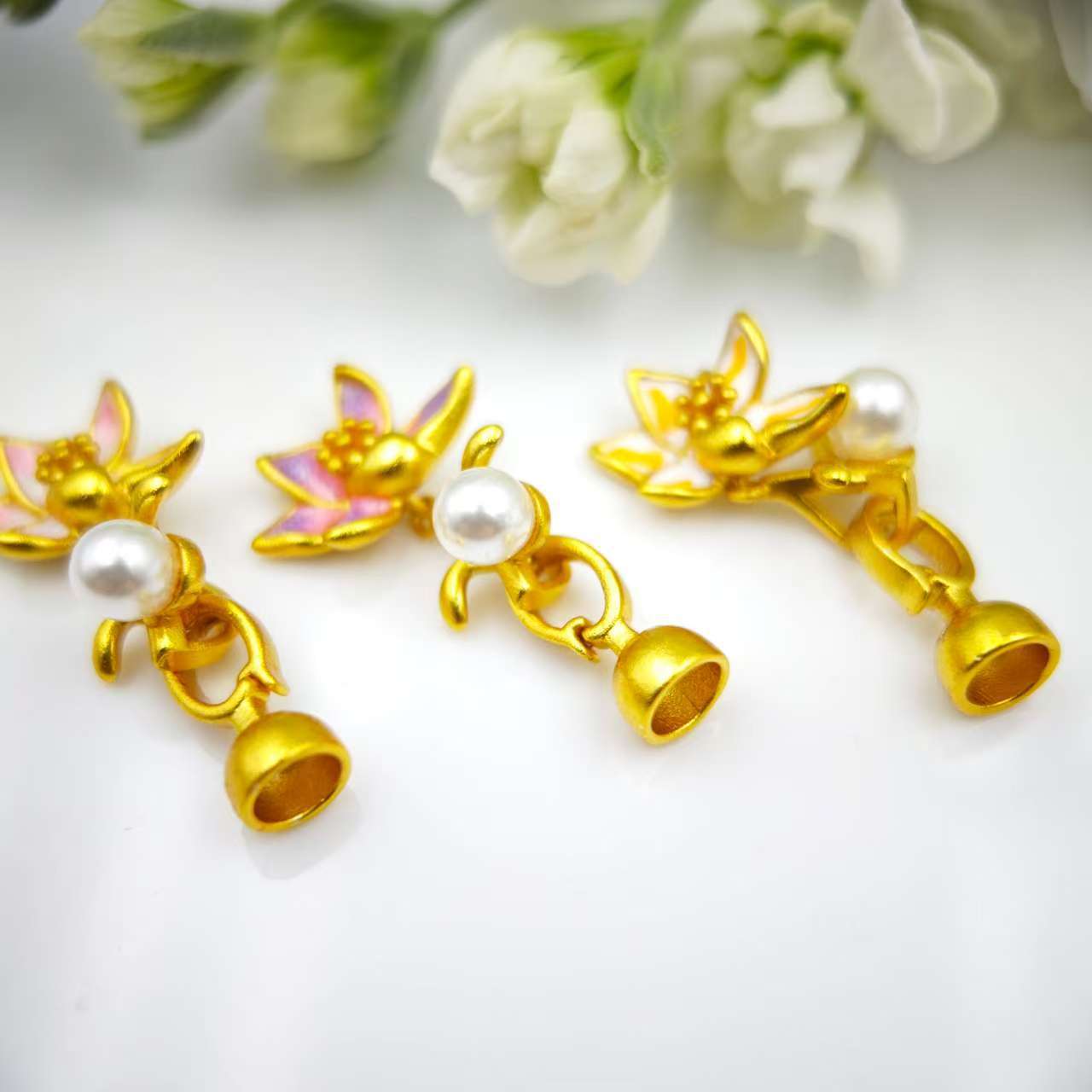 High-end strong color retention necklace clasp, pearl buckle, bracelet buckle, end buckle, universal buckle, diy jewelry accessories pic 10