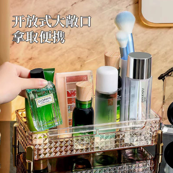 Cross-border Internet celebrity best-selling cosmetics storage box, high appearance level desktop storage rack, mask and skin care products miscellaneous storage rack pic 3