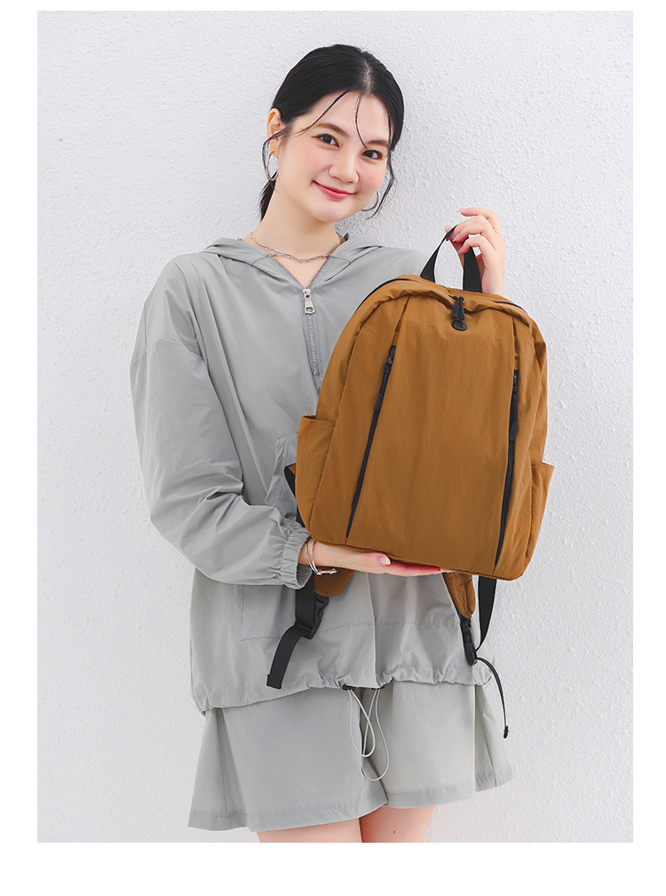 跨境直供亚马逊热销女包 日系尼龙布双肩包 户外休闲百搭通勤背包详情8