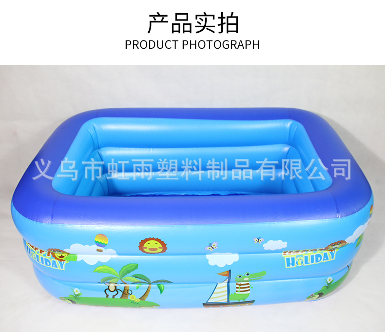 充气方形猴子三层水池游泳池儿童家用戏水池球池婴儿浴池鱼池详情8