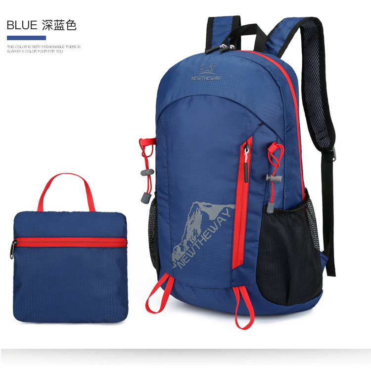 新款大容量便携时尚运动户外登山跑步可折叠男女同款旅行双肩包详情26