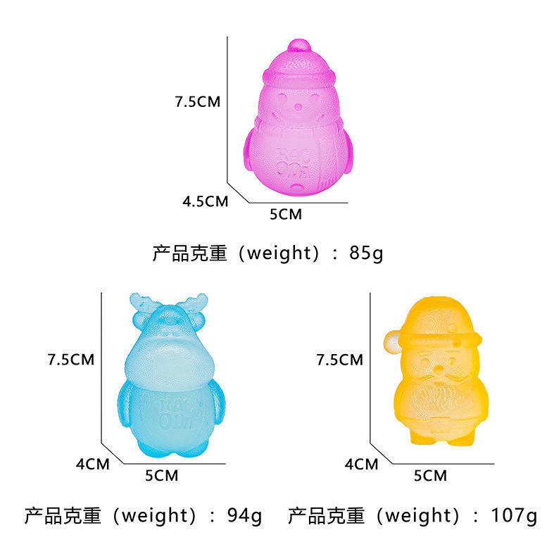 亚马逊跨境新款圣诞系列麦芽糖捏捏乐解压减压肌肉力量玩具新奇特趣味玩具详情6