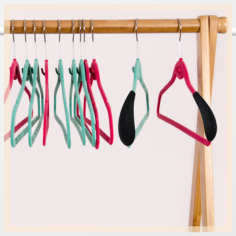 Black thickened and widened anti-slip and anti-deformation shoulder support for flocked clothes hanger, shoulder pad for shoulder shaping of clothes hanger accessories pic 17