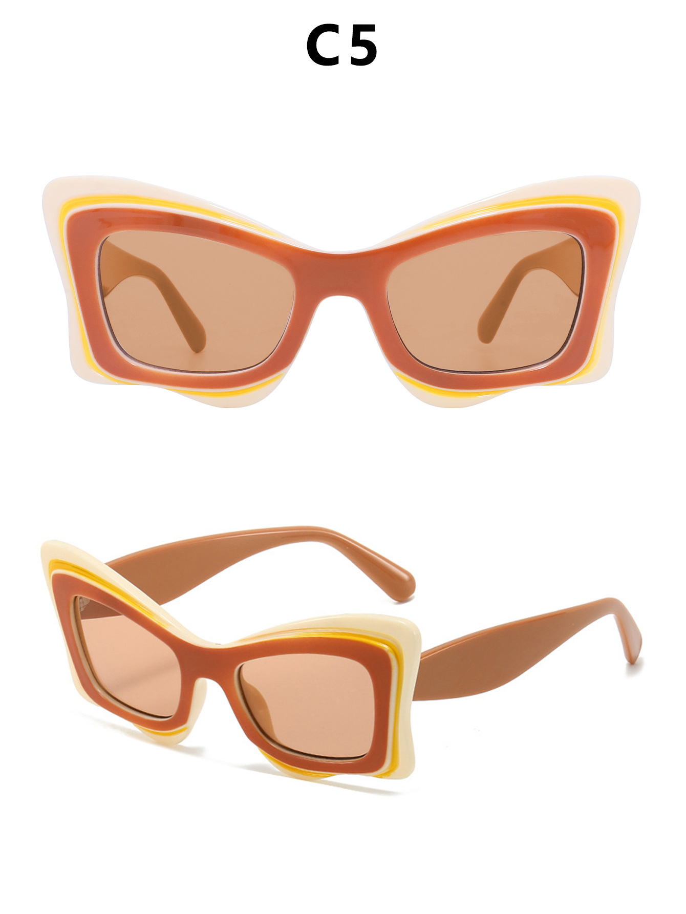 2024新款女士猫眼墨镜女个性防紫外线女款太阳眼镜时尚跨境太阳镜详情16