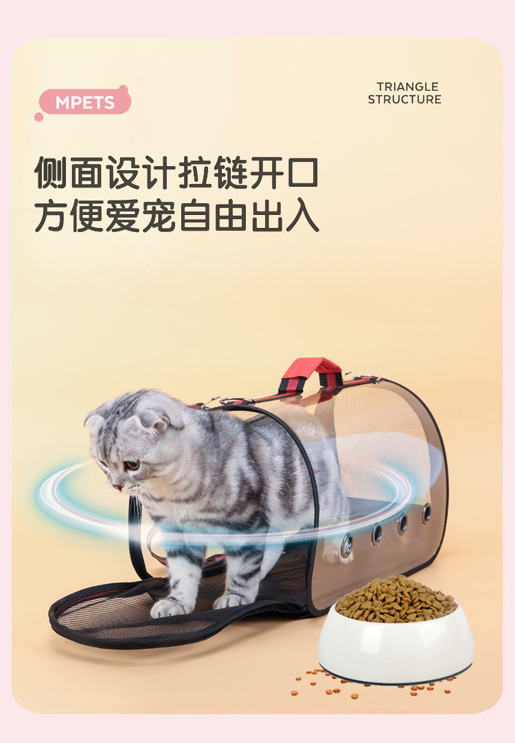 厂家直供猫包外出便携猫咪太空舱手提单肩大容量猫咪单肩背包详情5
