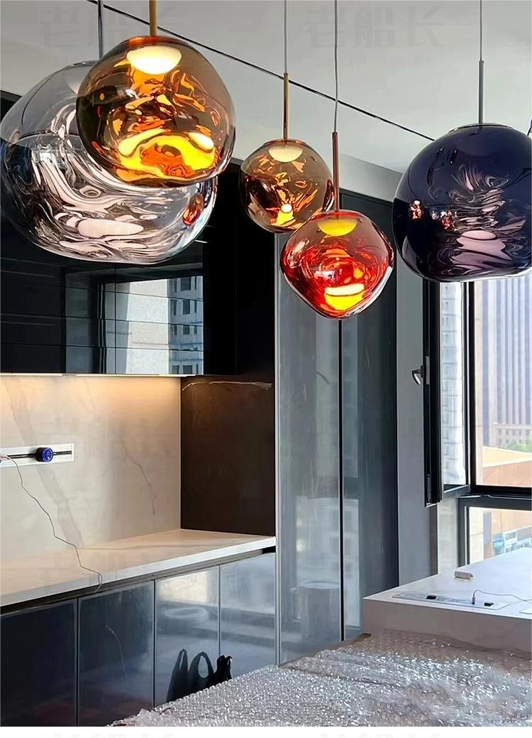 熔岩吊灯设计师复式楼loft楼梯灯别墅跃层客厅挑空餐厅吧台吊灯详情15