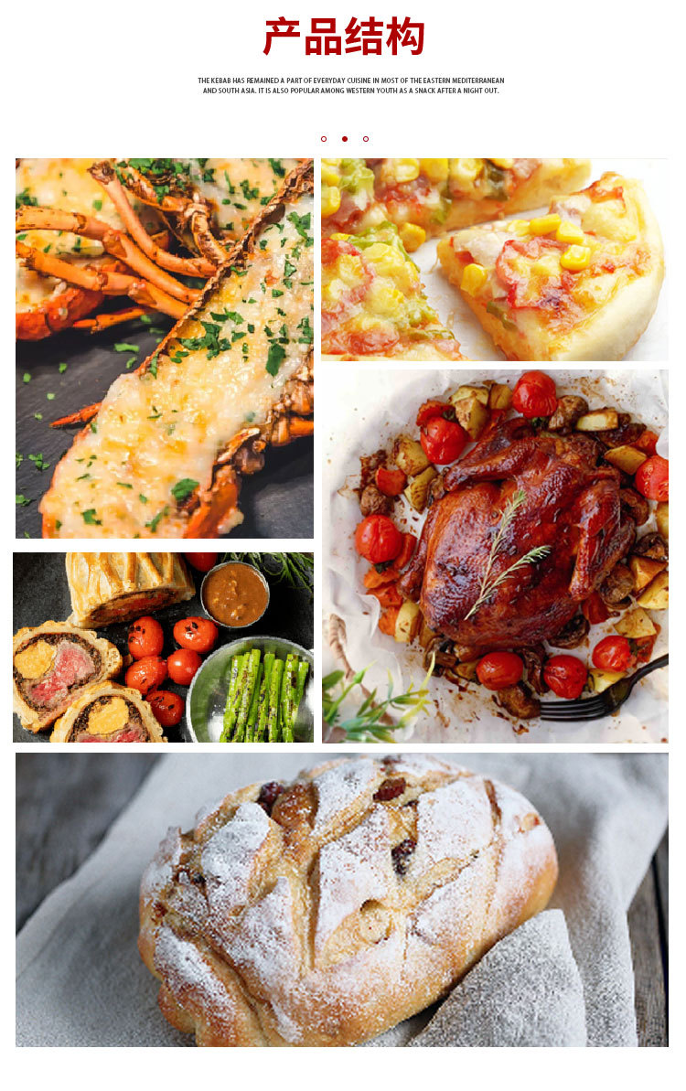 烤箱 商用70L大容量 四层多功能全自动烤蛋糕披萨电烤箱详情2