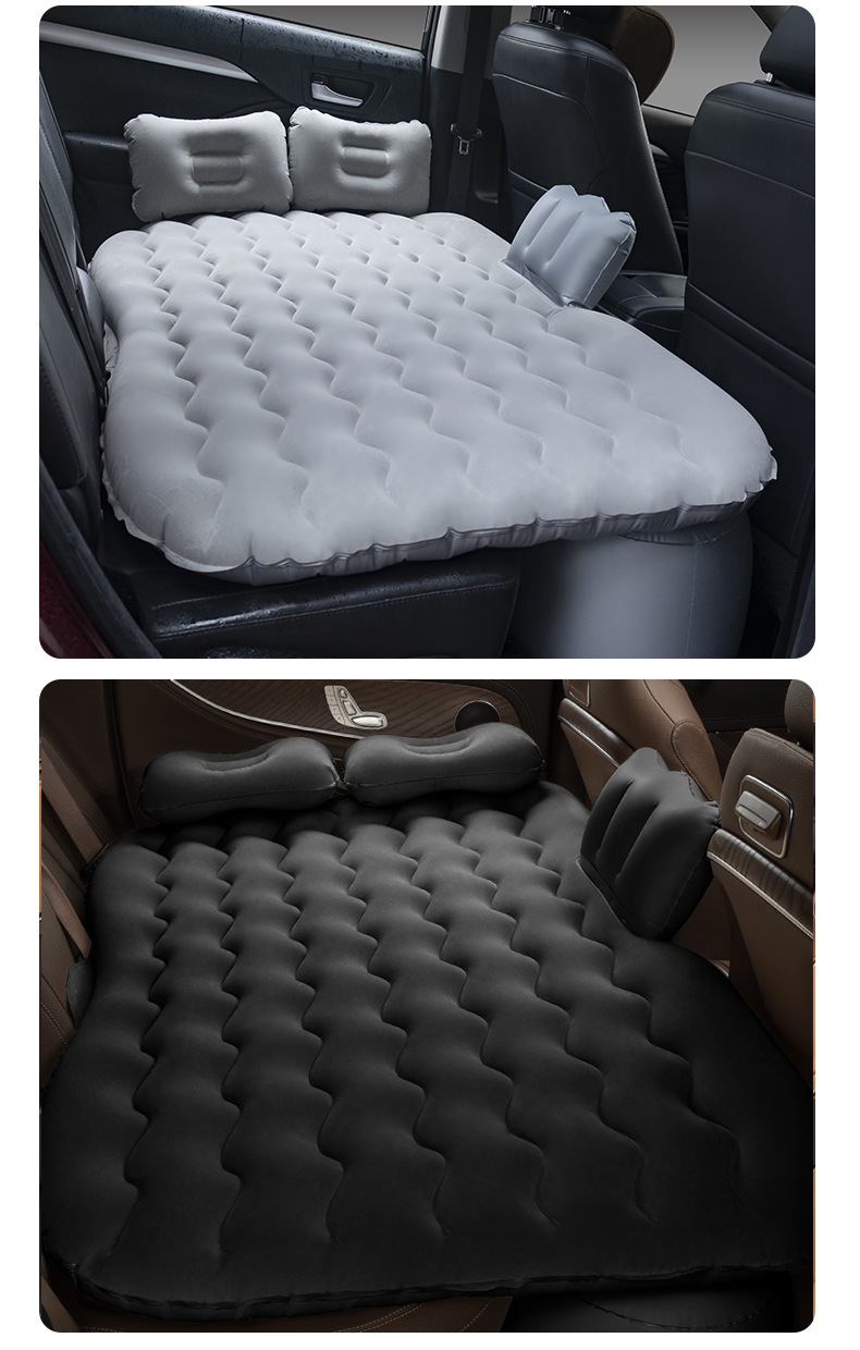 工厂现货汽车充气床pvc植绒车载充气床家用轿车旅行车载后排睡垫详情22
